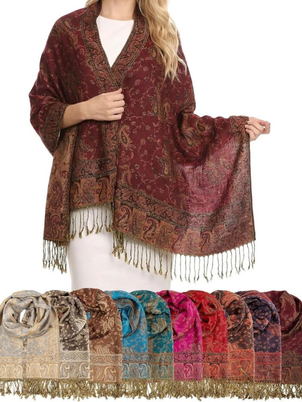 Stylish Women's Shawls - Bulk Wraps for Versatile Fashion & Cozy Layering